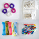 Bulk Fidget Toy Bundle (18 Fidgets) Pink Dreams White 