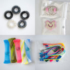 Bulk Fidget Toy Bundle (18 Fidgets) Black Rainbow Pink 