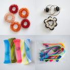 Bulk Fidget Toy Bundle (18 Fidgets) 70's Modern Black 