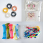Bulk Fidget Toy Bundle (18 Fidgets) Golden Rainbow Pink 
