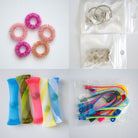 Bulk Fidget Toy Bundle (18 Fidgets) Pink Rose White 