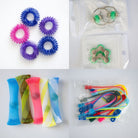 Bulk Fidget Toy Bundle (18 Fidgets) Blue Dreams Green 