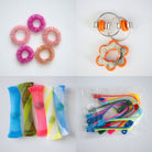 Bulk Fidget Toy Bundle (18 Fidgets) Pink Rose Orange 