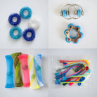 Bulk Fidget Toy Bundle (18 Fidgets) Blue Ocean Turquoise 