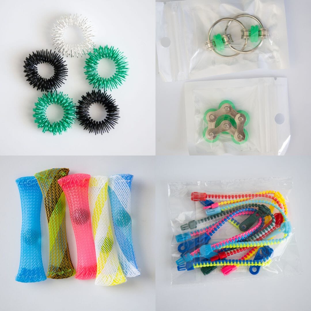 Bulk Fidget Toy Bundle (18 Fidgets) Rocker Green 