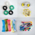 Bulk Fidget Toy Bundle (18 Fidgets) Rocker Yellow 