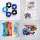 Bulk Fidget Toy Bundle (18 Fidgets) Black & Blue Purple 