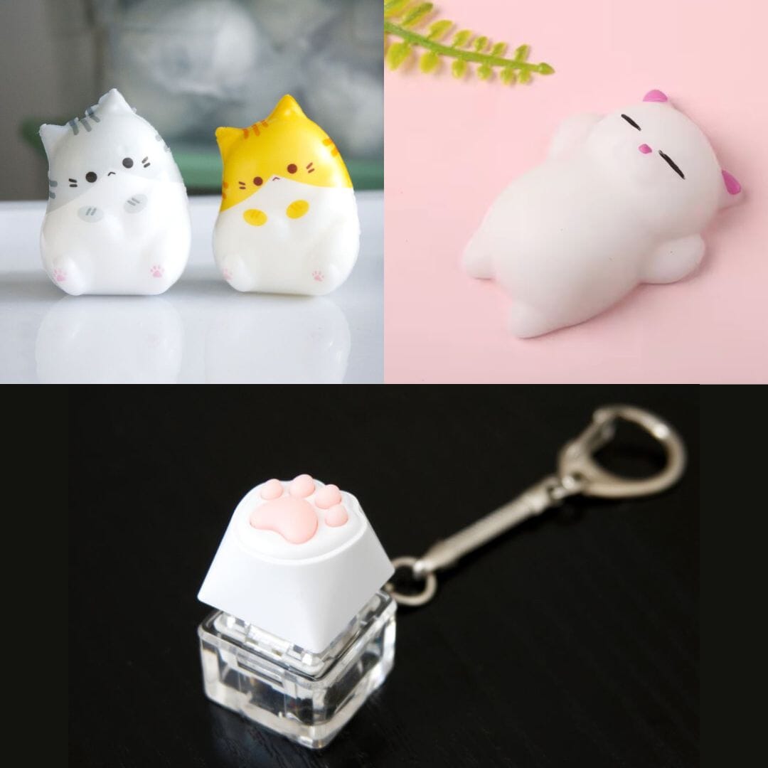 Cat Squishy Bundle Mini Cat 2 Pack White Cat 