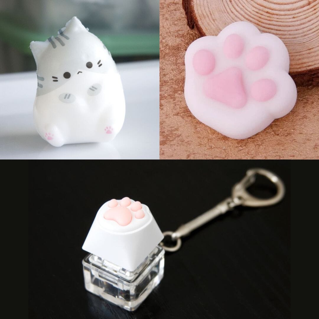 Cat Squishy Bundle Grey Cat Paw 