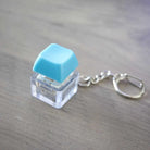 Colorful Keyboard Fidget Keychain Turquoise 