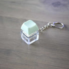 Colorful Keyboard Fidget Keychain Mint Green 