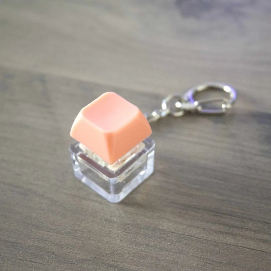 Colorful Keyboard Fidget Keychain Coral 