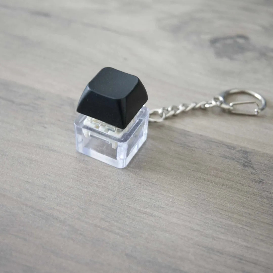 Colorful Keyboard Fidget Keychain Black 