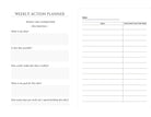 Daily Idea Planner & Weekly Schedule Planner Printables (Bundle) 