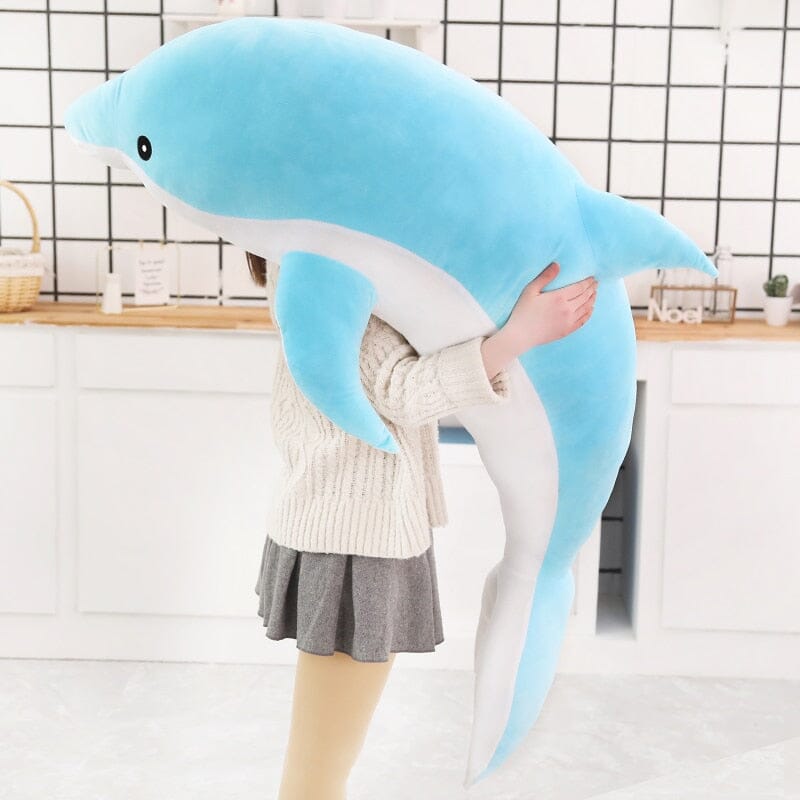 Dolphin Plush Jumbo Blue 