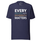 Every Neurodiversity Matters Unisex t-shirt Heather Midnight Navy XS 