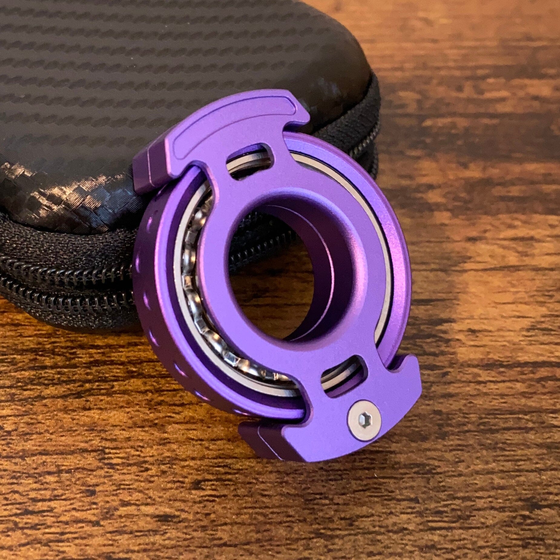 Metal Fingertip Fidget Spinner Stim Toy The Autistic Innovator Purple 