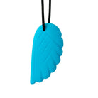 Feather Chew Necklace Blue 