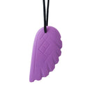 Feather Chew Necklace Purple 