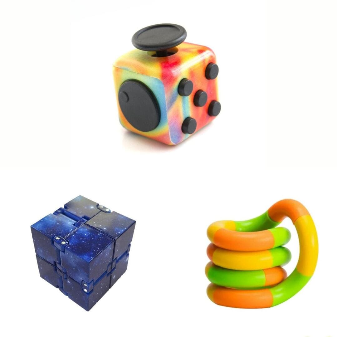 Fidget Bestsellers Bundle (choose your colors) Watercolor Blue Galaxy Green yellow orange