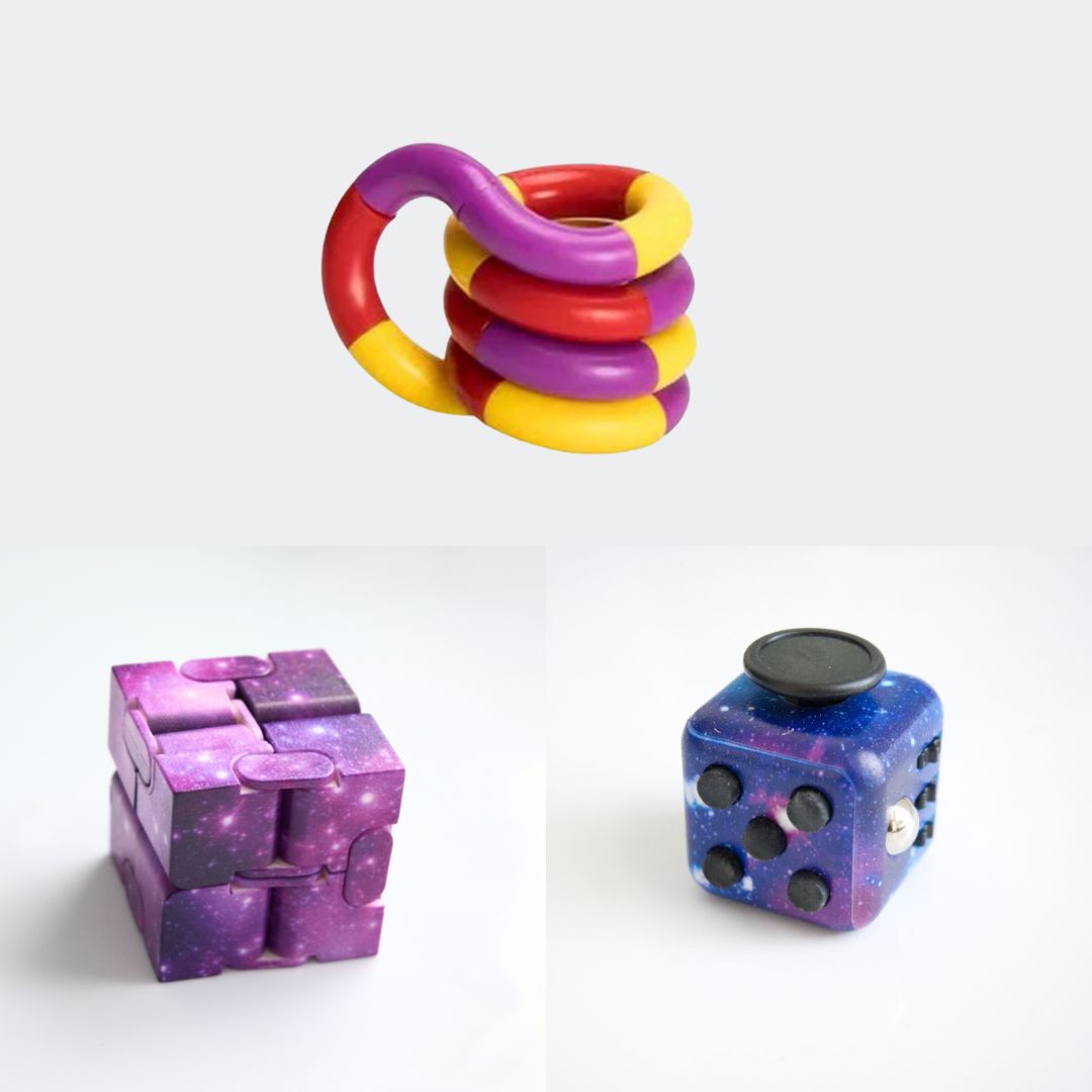 Fidget Bestsellers Bundle (choose your colors) Galaxy Purple Galaxy Purple red yellow