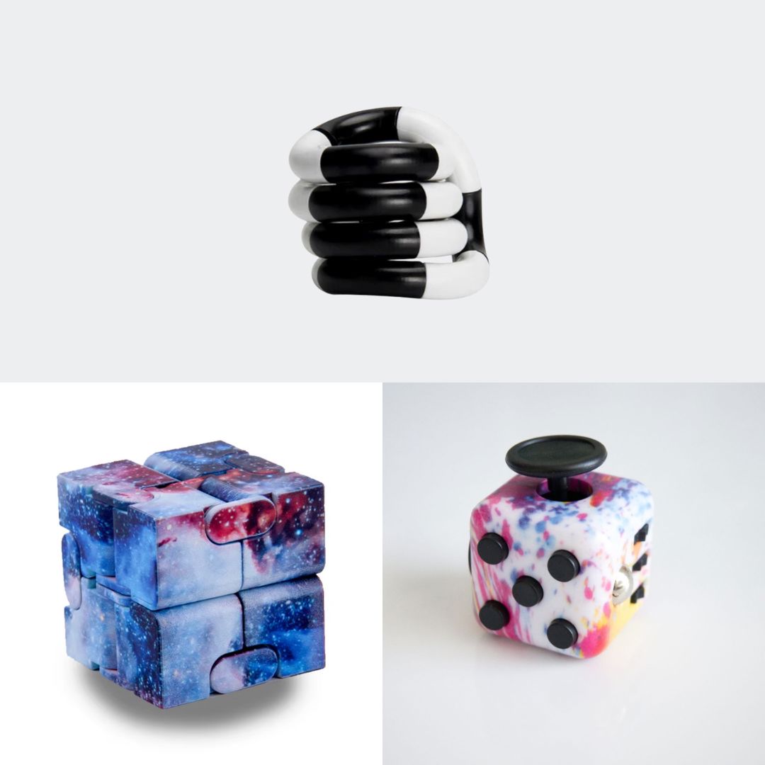 Fidget Bestsellers Bundle (choose your colors) Paint Splatter Galaxy Black and white