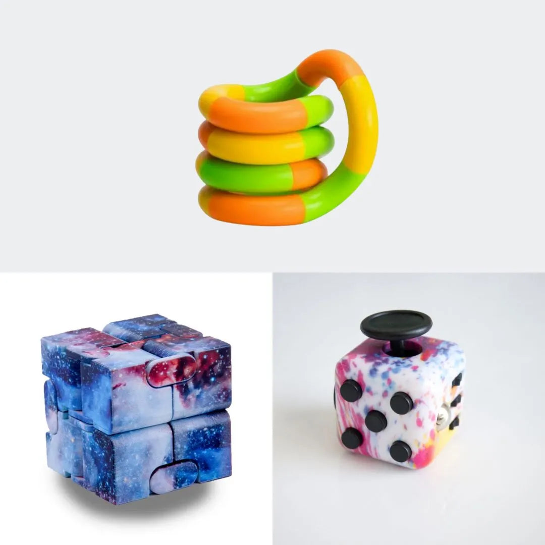 Fidget Bestsellers Bundle (choose your colors) Paint Splatter Galaxy Green yellow orange