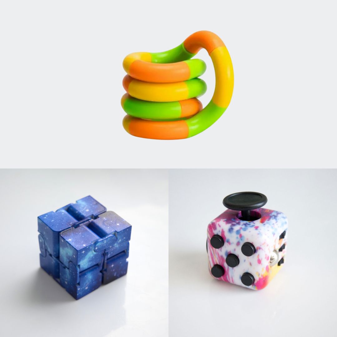 Fidget Bestsellers Bundle (choose your colors) Paint Splatter Blue Galaxy Green yellow orange