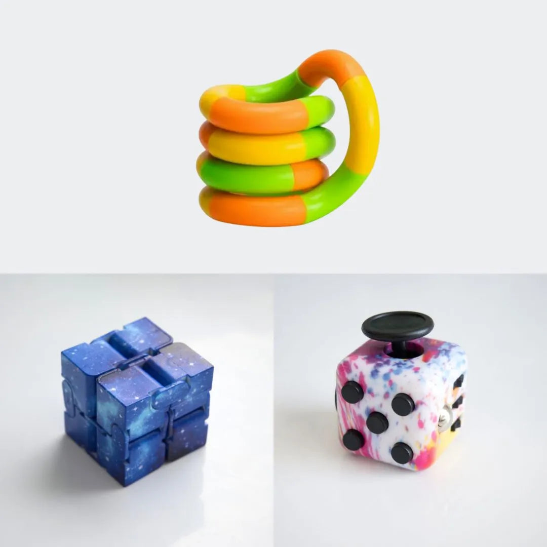 Fidget Bestsellers Bundle (choose your colors) Paint Splatter Blue Galaxy Green yellow orange