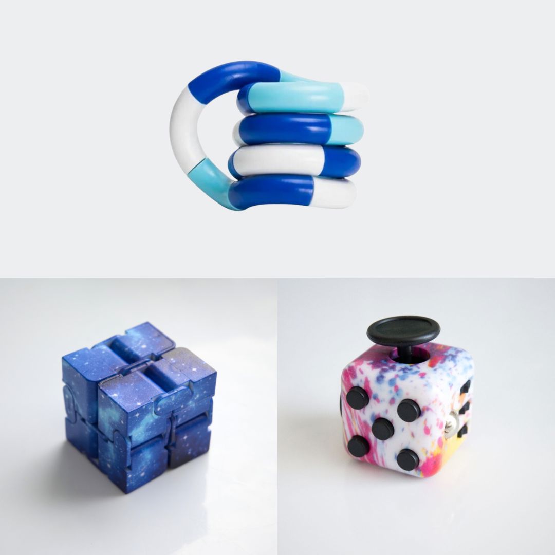 Fidget Bestsellers Bundle (choose your colors) Paint Splatter Blue Galaxy Blue white deep blue