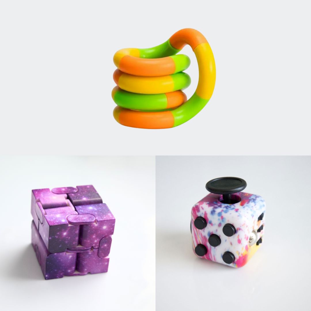 Fidget Bestsellers Bundle (choose your colors) Paint Splatter Purple Galaxy Green yellow orange