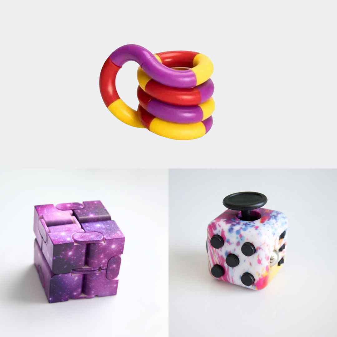 Fidget Bestsellers Bundle (choose your colors) Paint Splatter Purple Galaxy Purple red yellow