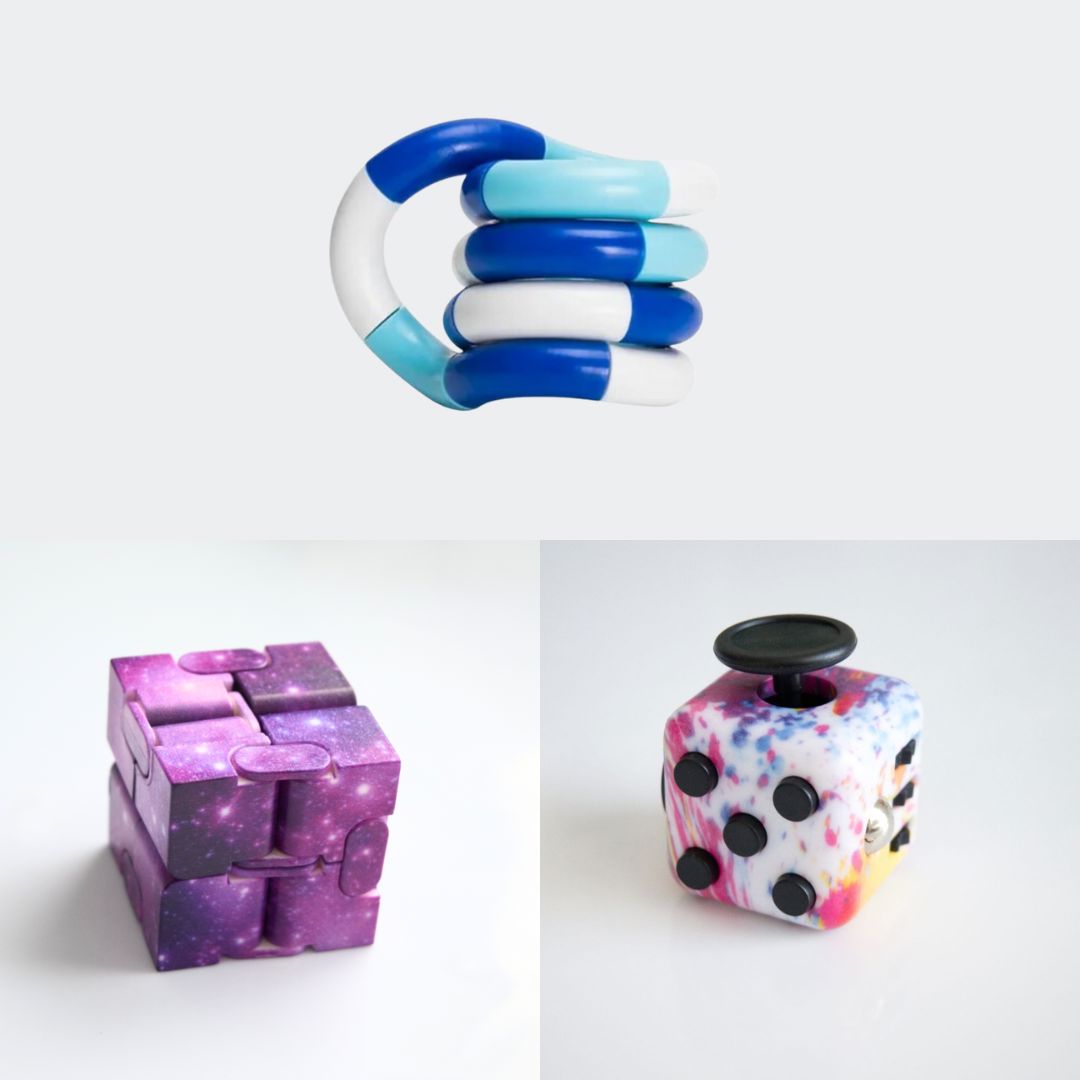 Fidget Bestsellers Bundle (choose your colors) Paint Splatter Purple Galaxy Blue white deep blue