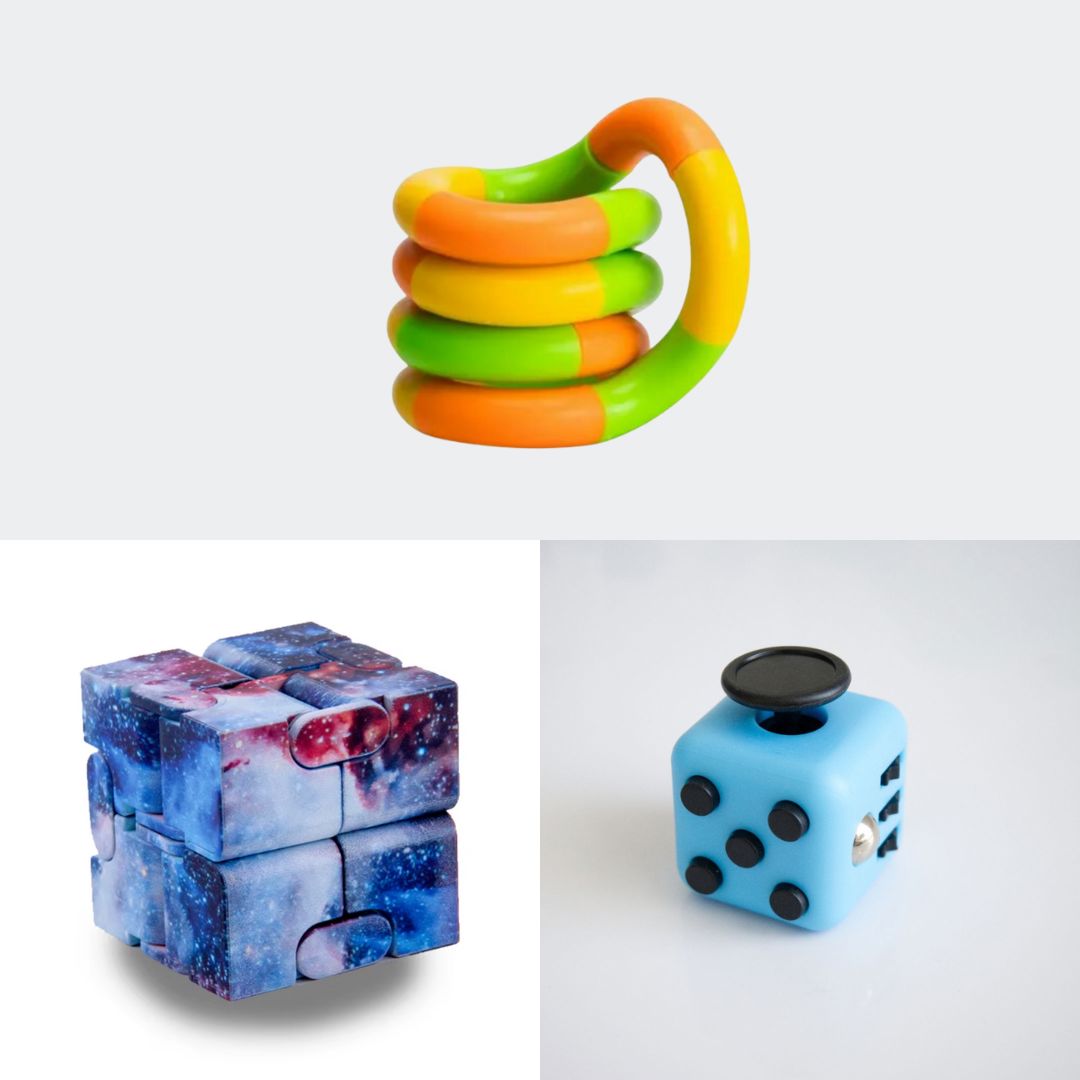 Fidget Bestsellers Bundle (choose your colors) Sky Blue Galaxy Green yellow orange