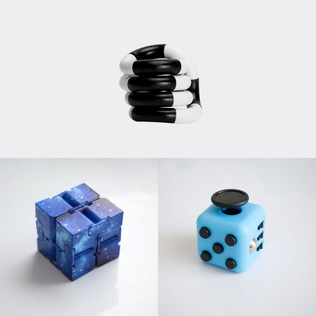 Fidget Bestsellers Bundle (choose your colors) Sky Blue Blue Galaxy Black and white