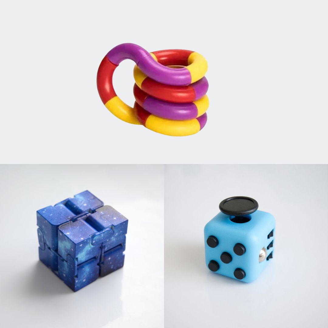 Fidget Bestsellers Bundle (choose your colors) Sky Blue Blue Galaxy Purple red yellow