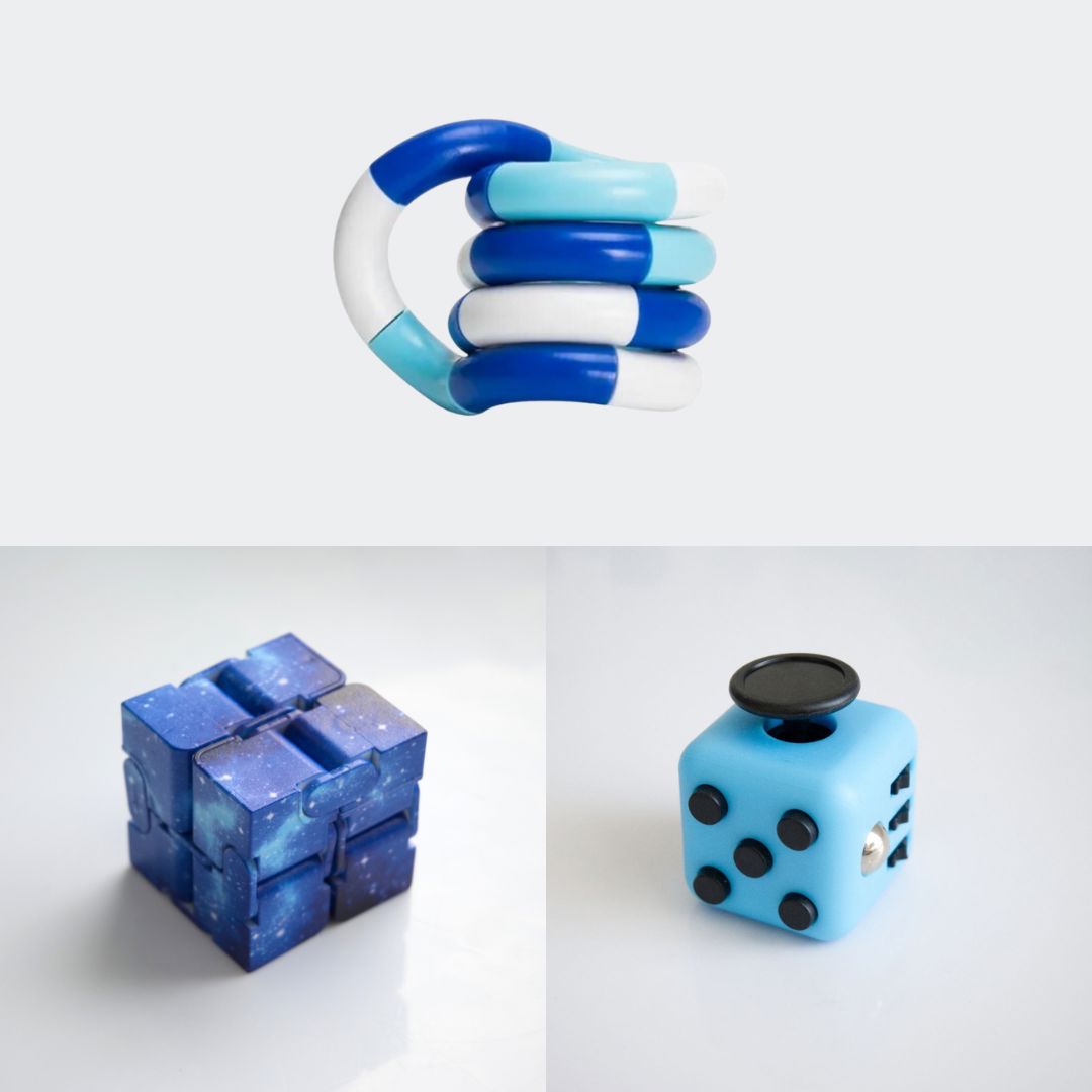 Fidget Bestsellers Bundle (choose your colors) Sky Blue Blue Galaxy Blue white deep blue