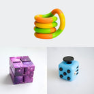 Fidget Bestsellers Bundle (choose your colors) Sky Blue Purple Galaxy Green yellow orange