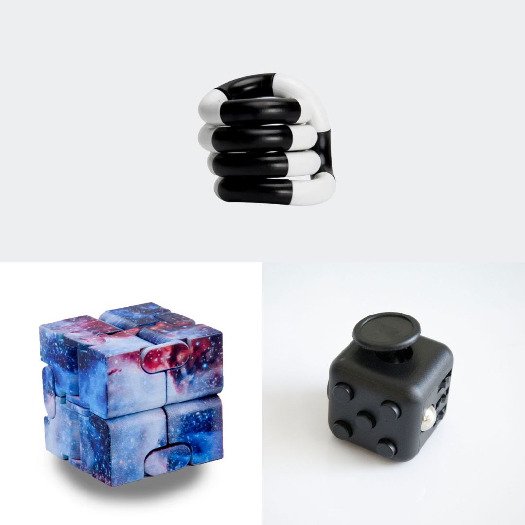 Fidget Bestsellers Bundle (choose your colors) All Black Galaxy Black and white