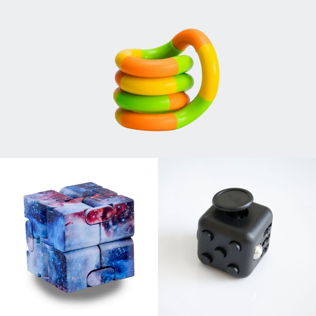 Fidget Bestsellers Bundle (choose your colors) All Black Galaxy Green yellow orange