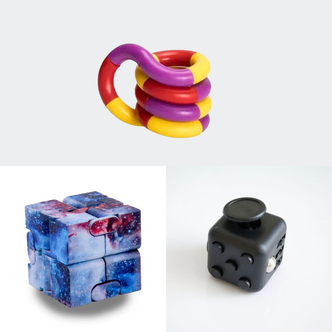 Fidget Bestsellers Bundle (choose your colors) All Black Galaxy Purple red yellow