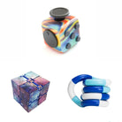 Fidget Bestsellers Bundle (choose your colors) Paint Pour Galaxy Blue white deep blue