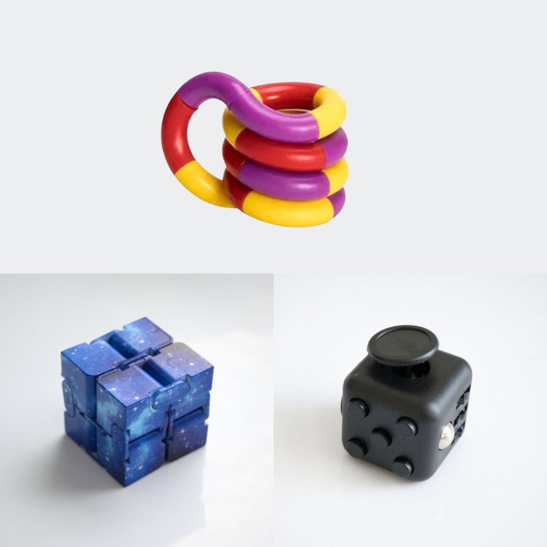 Fidget Bestsellers Bundle (choose your colors) All Black Blue Galaxy Purple red yellow