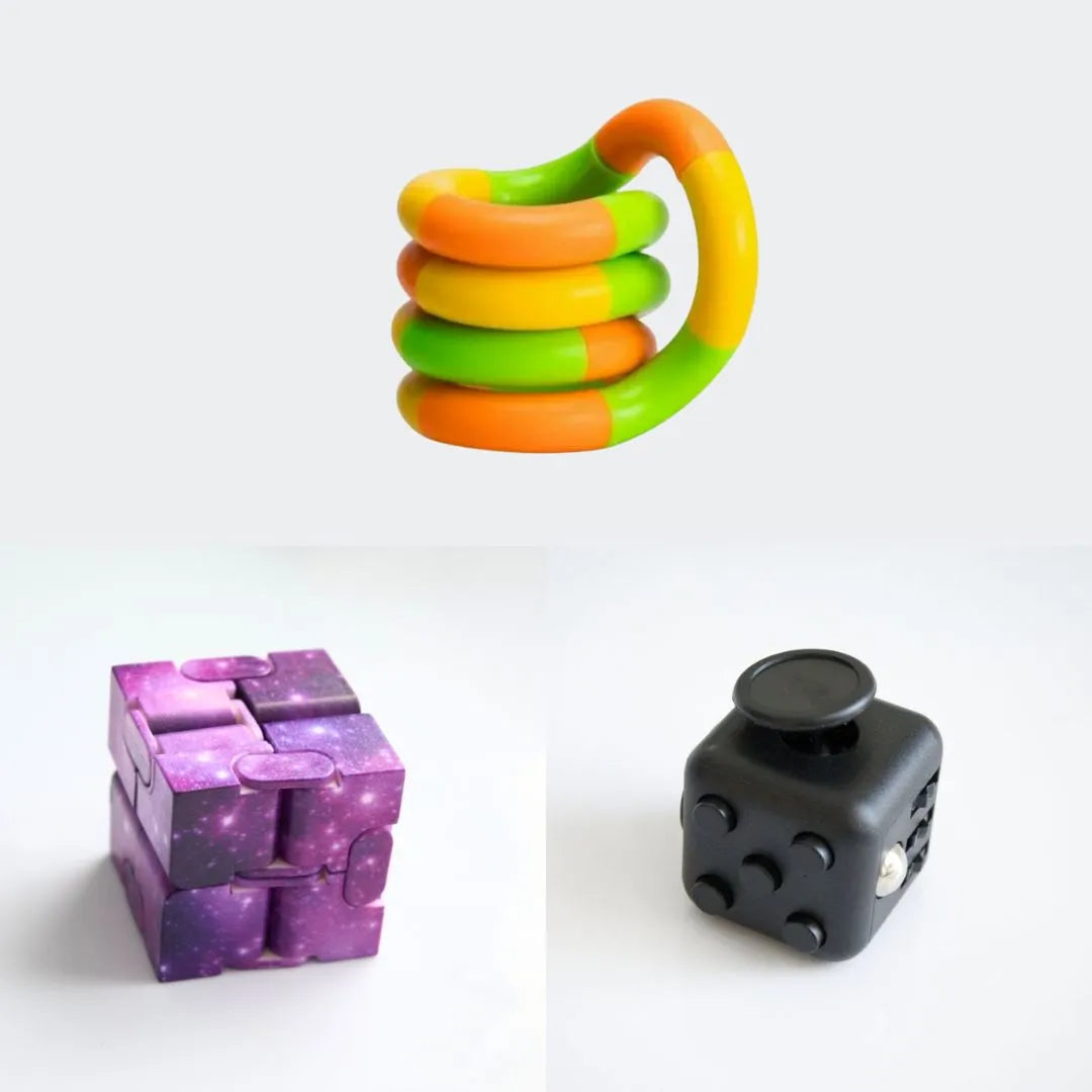 Fidget Bestsellers Bundle (choose your colors) All Black Purple Galaxy Green yellow orange