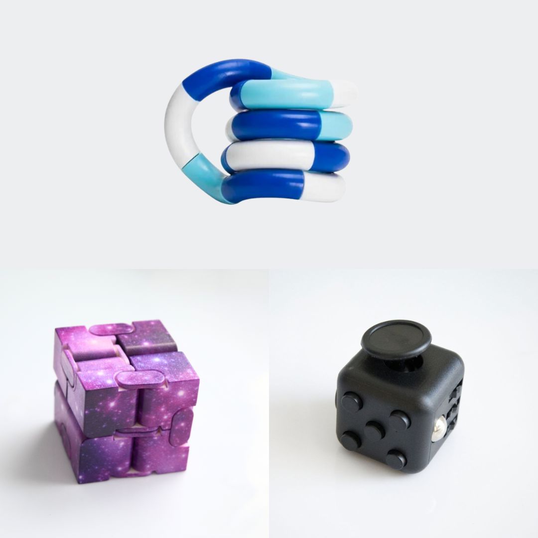 Fidget Bestsellers Bundle (choose your colors) All Black Purple Galaxy Blue white deep blue