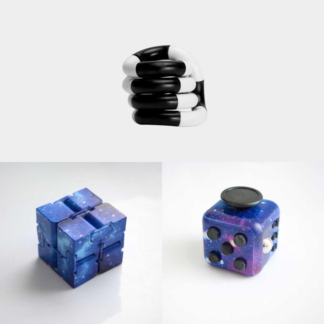 Fidget Bestsellers Bundle (choose your colors) Galaxy Blue Galaxy Black and white