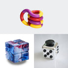 Fidget Bestsellers Bundle (choose your colors) Metallic Silver Galaxy Purple red yellow