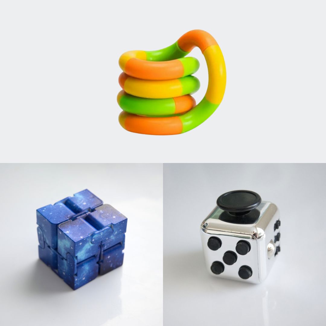Fidget Bestsellers Bundle (choose your colors) Metallic Silver Blue Galaxy Green yellow orange