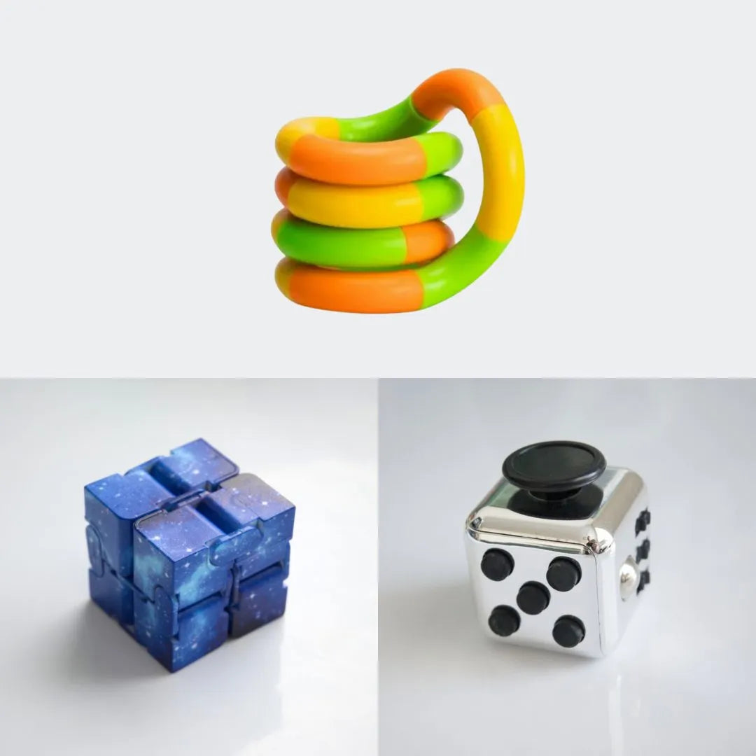 Fidget Bestsellers Bundle (choose your colors) Metallic Silver Blue Galaxy Green yellow orange