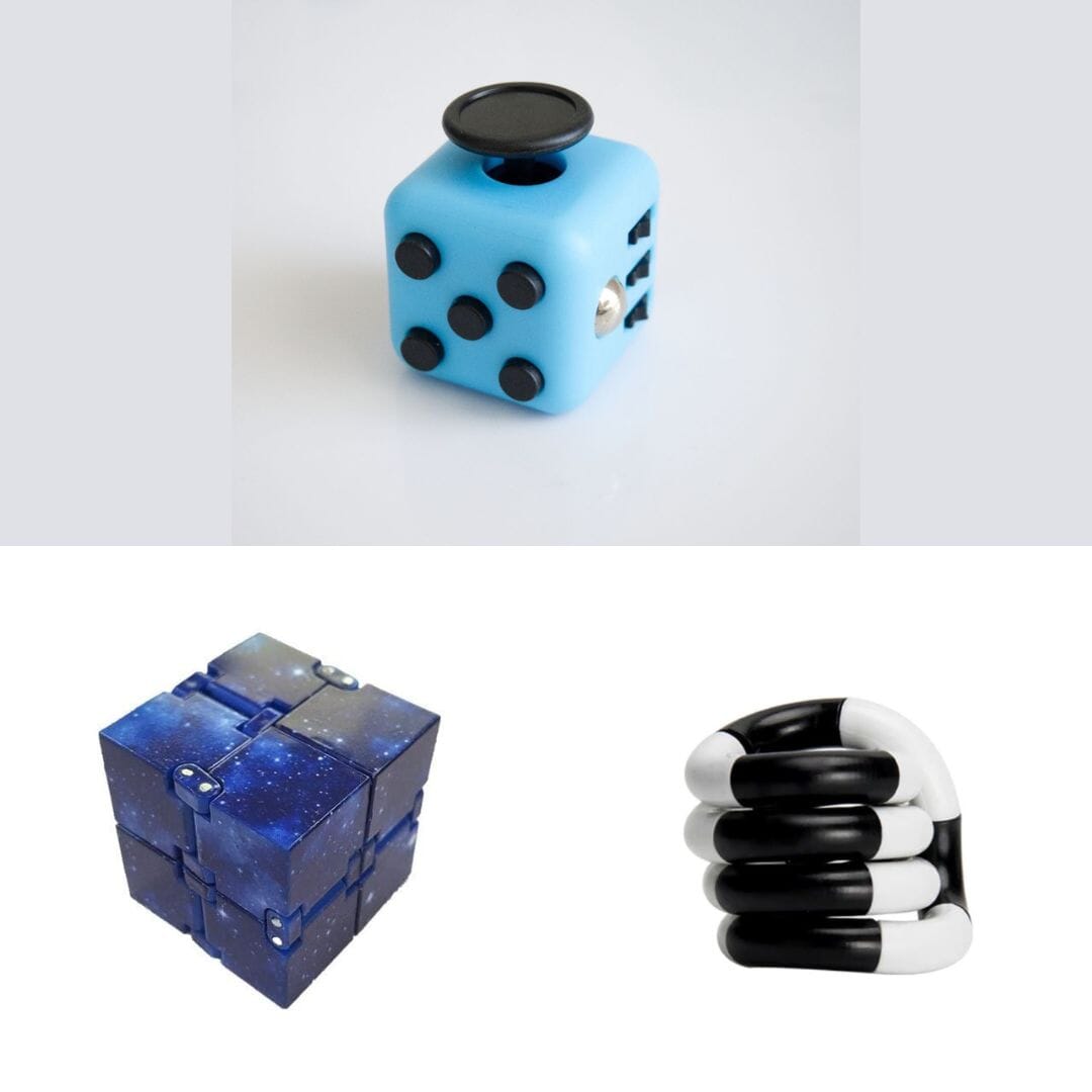 Fidget Bestsellers Bundle (choose your colors) Sky Blue Blue Galaxy Black and white